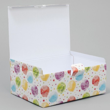 Gift folding box, packaging, "Happy Birthday", 26 x 19 x 10 cm-5
