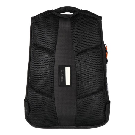 Youth backpack 42 x 31 x 22 cm, Grizzly, ergonomic back, laptop department, black/orange-5