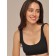 Top female Top Spalla Larga, size L, Black color