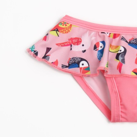 Separate swimsuit for a girl, pink color, height 110-116 cm-5