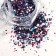 Sparkles for decor, medium/small, blue/red color