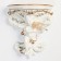 Wallness of the wall-regiment "Angel", 24 x 21 cm, white with gold