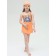 Bathing shorts for girls, height 116 cm, peach color