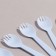 Set of disposable dishes, 6 pcs, blue color