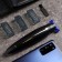 Luazon Ltri-05 hair trimmer, for mustaches/beards, 3 nozzles, from USB, blue