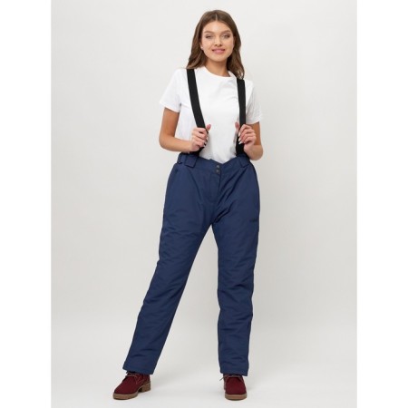 Semi-combinezone ski female, dark blue color, size 52-1