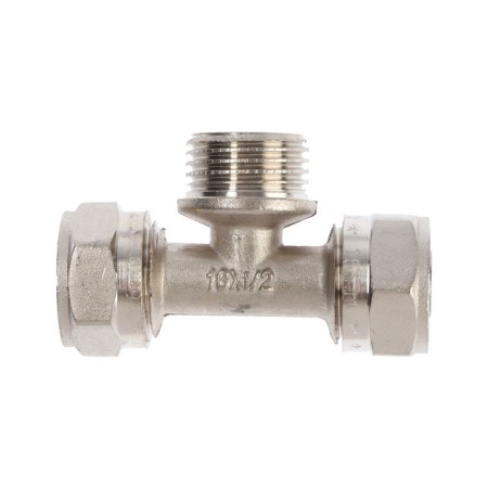 Aqualink tee, crimping, 1/2 "x 16 mm, external thread-1