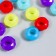 Beads for creativity plastic "Crystal ring with faces" matte 20 grams 0.8x1.4x1.4 cm