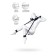 Fixing sling Anonymo with a pillow, velor, 127 cm, black color