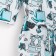 Women's bathrobe Ethel "Mint Mood" sleeve 3/4, size 46-48, waffle 200g/m2, 100% cotton