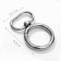 Karabin ring, 43 mm, d = 27/19 mm, thickness - 4.5 mm, with a mount of 20 × 3 mm, 5 pcs, silver color