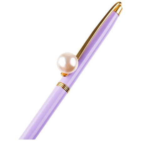 Ballpoint handle Meshu Lilac Jewel, blue rod, metal case-3