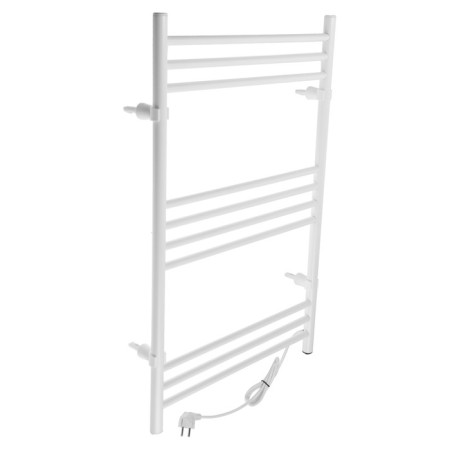 Electric heated towel rail ZEIN PE-08 "Bohemia", 500x800 mm, 10 crossbars, white-2