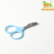 Coger scissors with rubberized handles, a hole of 6 mm, blue