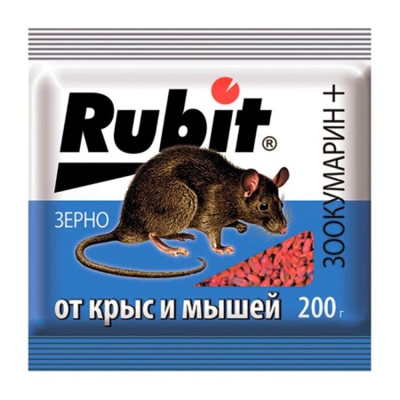 Grain bait "Rubit" Zookumarin+, from rats and mice, 200 g