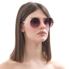 Очки солнцезащитные "OneSun", uv 400, дужка 14.5 см, ширина 14.5 см, 5.5 х 5.5 см, розовые