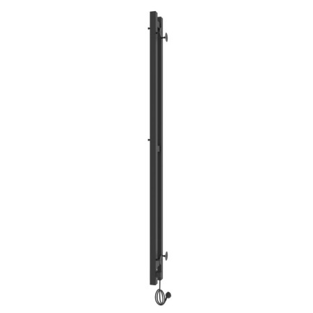 Two electric heated towers Laris Prime ChKCh, 80x1200 mm, 2 crossbars, right, black-3