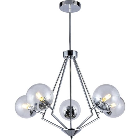 Ceiling chandelier CAMPILO 5XG9 40W, size 44.5x44.5x42 cm, chromium color