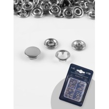 Buttons Rubash STCR D9.5mm (nab 10pc price for nab) stainless steel Silver blister Tr