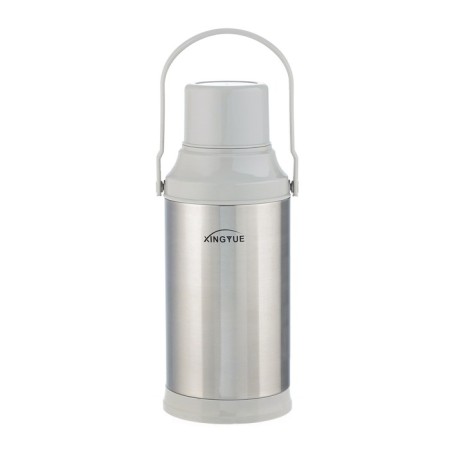 Thermos 3.2 l, with a glass flask, retains heat 24 hours, chrome