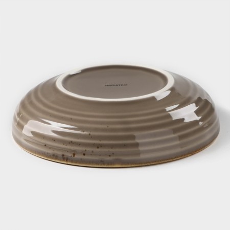 Porcelain deep Magistro "Cerera", 700 ml, d = 18.5 cm, brown color-2