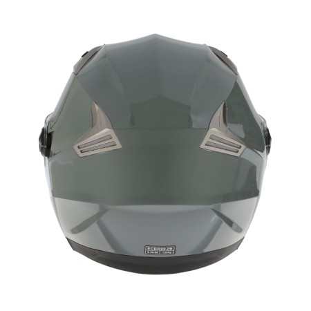 The helmet open with two visors, size S (55-56), model-BLD-708E, Gray glossy-7