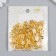 Decor for creativity plastic "Stars" gold set of 100 pcs 1x1 cm