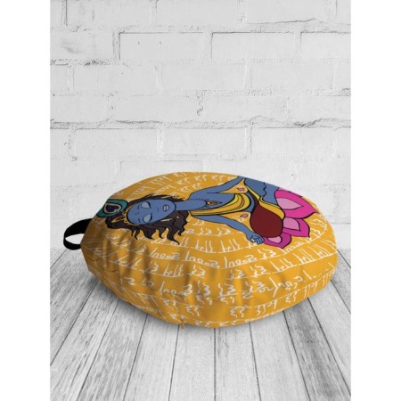 Pillow Sidushka "Meditation of the Divine", decorative, D = 52 cm-1