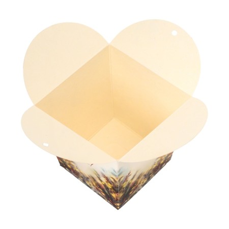 New Year. Bonbonniere, New Year's gift packaging "New Year Miracles", 7.5 × 8 × 7.5 cm.-3
