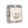 LEGRAND ETIKA socket, 16 A, single, hidden, with salary, with curtains, ivory