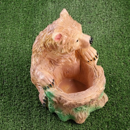Figure pot "Bear" Brown, 25x25x15cm-4