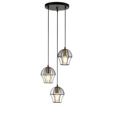 Suspended Indigo, 10011/3p Black. 3x40W, E27, 350x350x205/1705 mm, black color