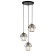 Suspended Indigo, 10011/3p Black. 3x40W, E27, 350x350x205/1705 mm, black color