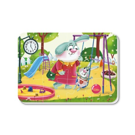 Magnetic puzzle "Dream of Day. Funny day ", A5, 12 elements-1