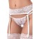 Erotic set Erolata Deborah: a belt for stockings and panties, white (50-52)