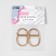 The half -ring for bags is double, d = 20 mm, thickness - 1 mm, 2 pcs, gold color