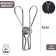Brongs made of stainless steel (set 10 pcs.), 6 × 1.5 × 2, color chromium