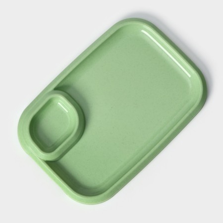 Shane -sauced dish 30.3 × 21 × 2.5 cm, olive color-2