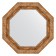 Mirror in the baguette frame, vignette antique bronze 85 mm, 60x60 cm