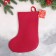 Soft suspension "sock - Santa Claus in a long cap" 18x27 cm, green -red