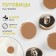 A set of plastic buttons on the leg, d = 15 mm, 10 pcs, matte, brown color