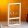 Kashpo wooden 25x40x4.5 cm with 5 flasks "Extra Frame", natural give beautifully