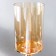 Summary metal, glass for 1 candle "Mirage" gold with black 55x14x23 cm