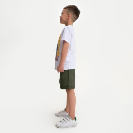 Shorts for the boy KAFTAN, size 32 (110-116 cm, khaki color-1