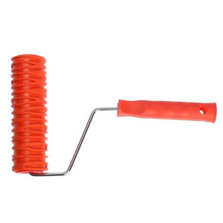 Decorative tundra roller, rubber, "poplar bark", handle d = 6 mm, 180 mm-5