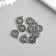 Decor for creativity Metal "Jingle Yin-Yang" silver 1.5x1.3 cm