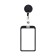 Badge carman vertical external 96*56mm, orally 85*54mm, metal, black, roulette 40cm