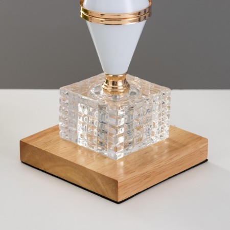 Chatter desk lamp E27 40W white-gold 23x23x41 cm Risalux-3