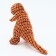 Toy soft for dogs "Dino", 32 cm, orange
