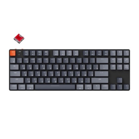 Wireless mechanical ultra -thin keyboard Keychron K1se, TKL, RGB backlight, Red SW 108244
